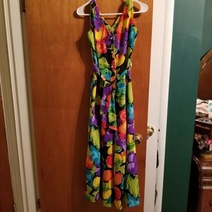 80s wide leg culotte jumpsuit